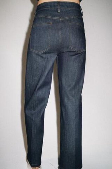 ZARA ДЖИНСЫ WIDE LEG С ВЫСОКОЙ ПОСАДКОЙ — ZW COLLECTION, ИНДИГО