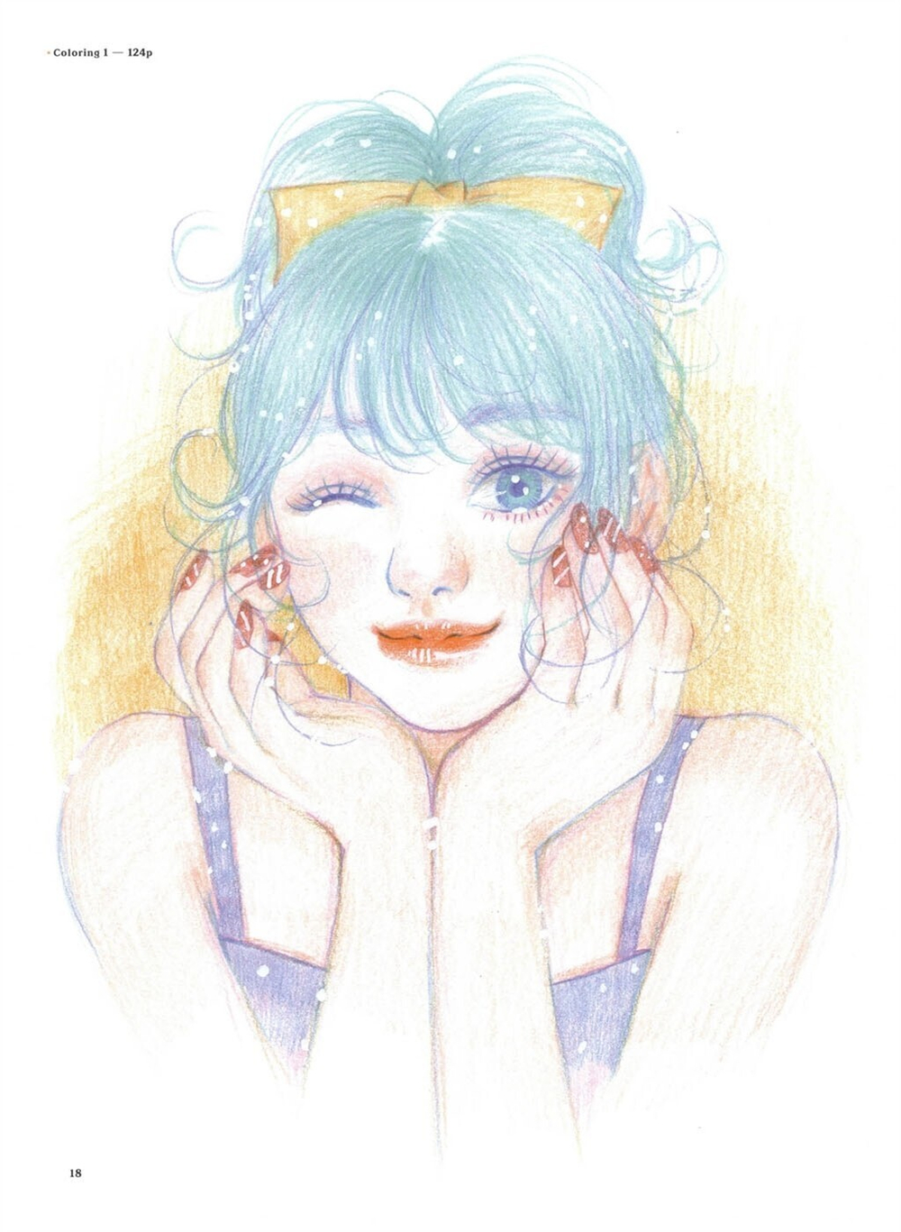 Pretty Girl. Coloring Book