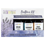 Aura Cacia, набор для приема перед сном, смеси чистых эфирных масел, 3 флакона по 7,4 мл (0,25 жидк. унции)