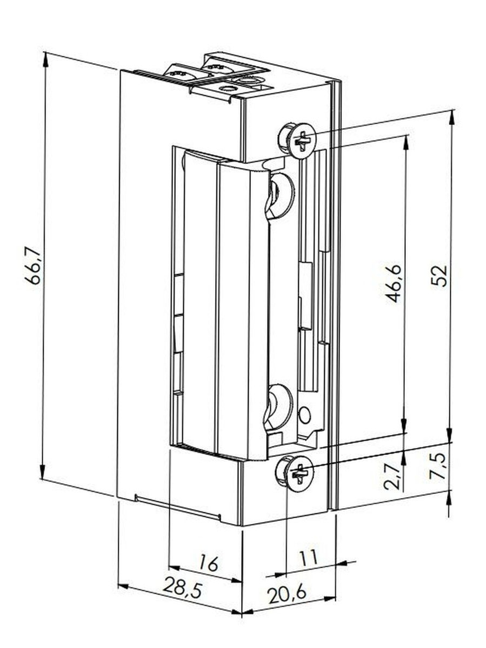 ST-SL361NC Защелка электромеханическая без планки Smartec