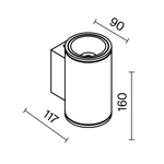 Уличный настенный светильник Outdoor O303WL-L10GF3K