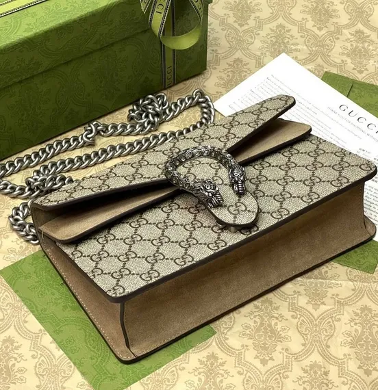 Сумка Gucci Dionysus GG Supreme MINI бежевый