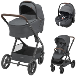 Коляска детская Maxi-Cosi Oxford Plus 3 в 1 с автокреслом Pebble 360 Pro Twillic Graphite 1978204110 PlusTwillic Graphite/Графит