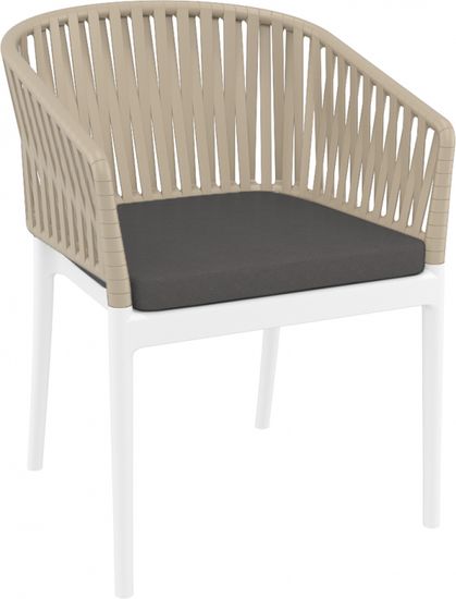 Кресло пластиковое с подушками Portofino