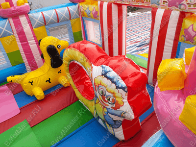 Коммерческий надувной батут "Русский цирк", 8*4*5,5 м