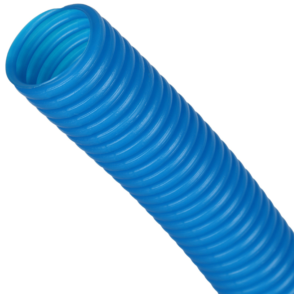 Труба гофрированная защитная ПНД Stout диаметром 20 мм, цвет синий
