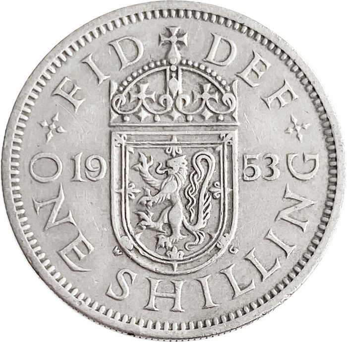 1 шиллинг 1953 Великобритания (Шотландский герб)