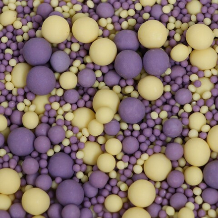 Посыпка кондитерская ассорти (сиренево-жёлтая) 50гр