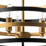 735030 Люстра EPSILON 3х40W E14 ЧЕРНЫЙ/ЗОЛОТО