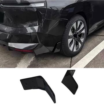 Сплиттеры заднего бампера BMW IX 2022-2025 чёрный глянец