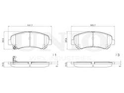 Колодки тормозные диск. передние UNIO BRP-20332