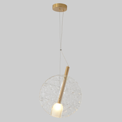 Светильник подвесной Crystal Lux FROZEN SP1 BRASS