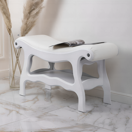 Скамья Сорренто 2 Орех Айс Белая