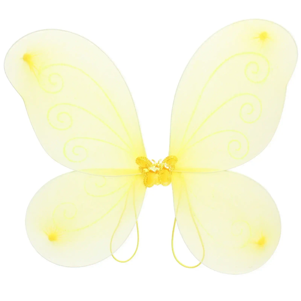 Набор карнавальный «Нежная принцесса» (ободок, крылья, палочка), Желтый