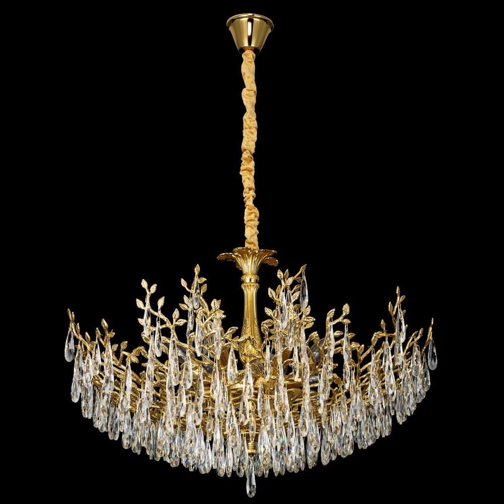 Citilux RITZ CL310122 Люстра хрустальная подвесная Золото