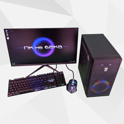 Игровой компьютер с Монитором 24 дюйма, i7-8700, ОЗУ-16GB, AMD Radeon RX580 8GB, SSD 512GB, Windows 11