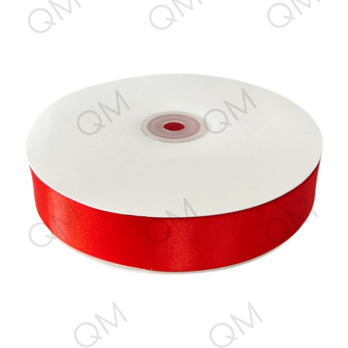 Лента атласная 2,5 см 100 ярдов (красная) №26