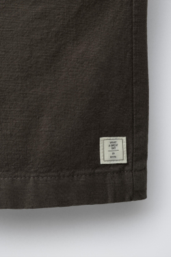 ZARA ХЛОПКОВЫЕ ШОРТЫ-БЕРМУДЫ С ЭЛАСТИЧНЫМ ПОЯСОМ, КОРИЧНЕВЫЙ