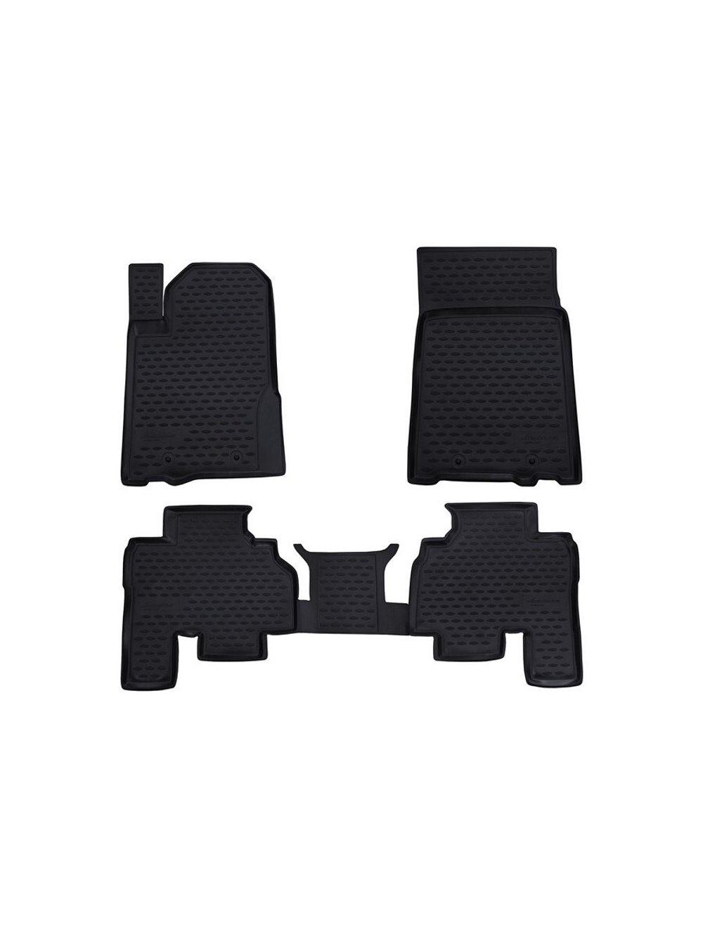 Коврики в салон для SSANG YONG Kyron 2006-, 4 шт. (полиуретан, серые) NLC.61.09.211