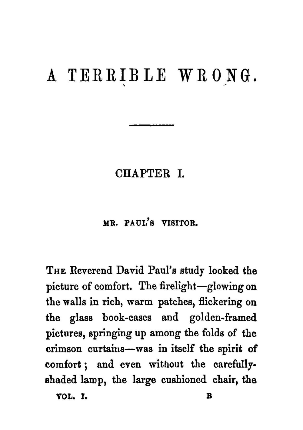 A terrible wrong, by Ada Brisson | M. E. Braddon