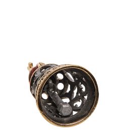 AM-2697 Колокольчик «Спаси и сохрани» (латунь, янтарь)