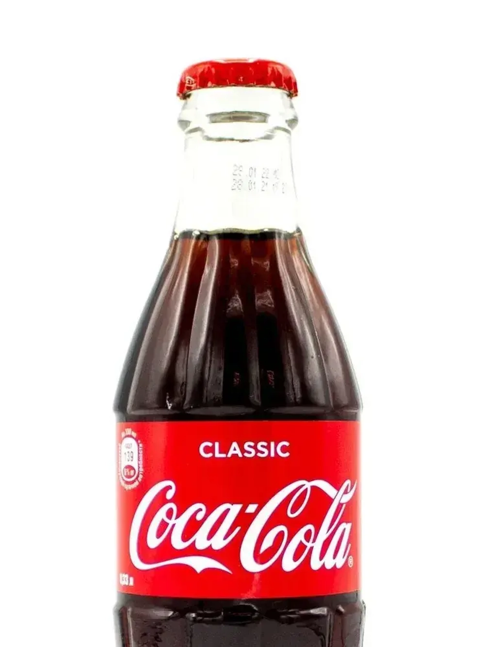 Газированный напиток Coca-Cola в стекле, 0,33 л
