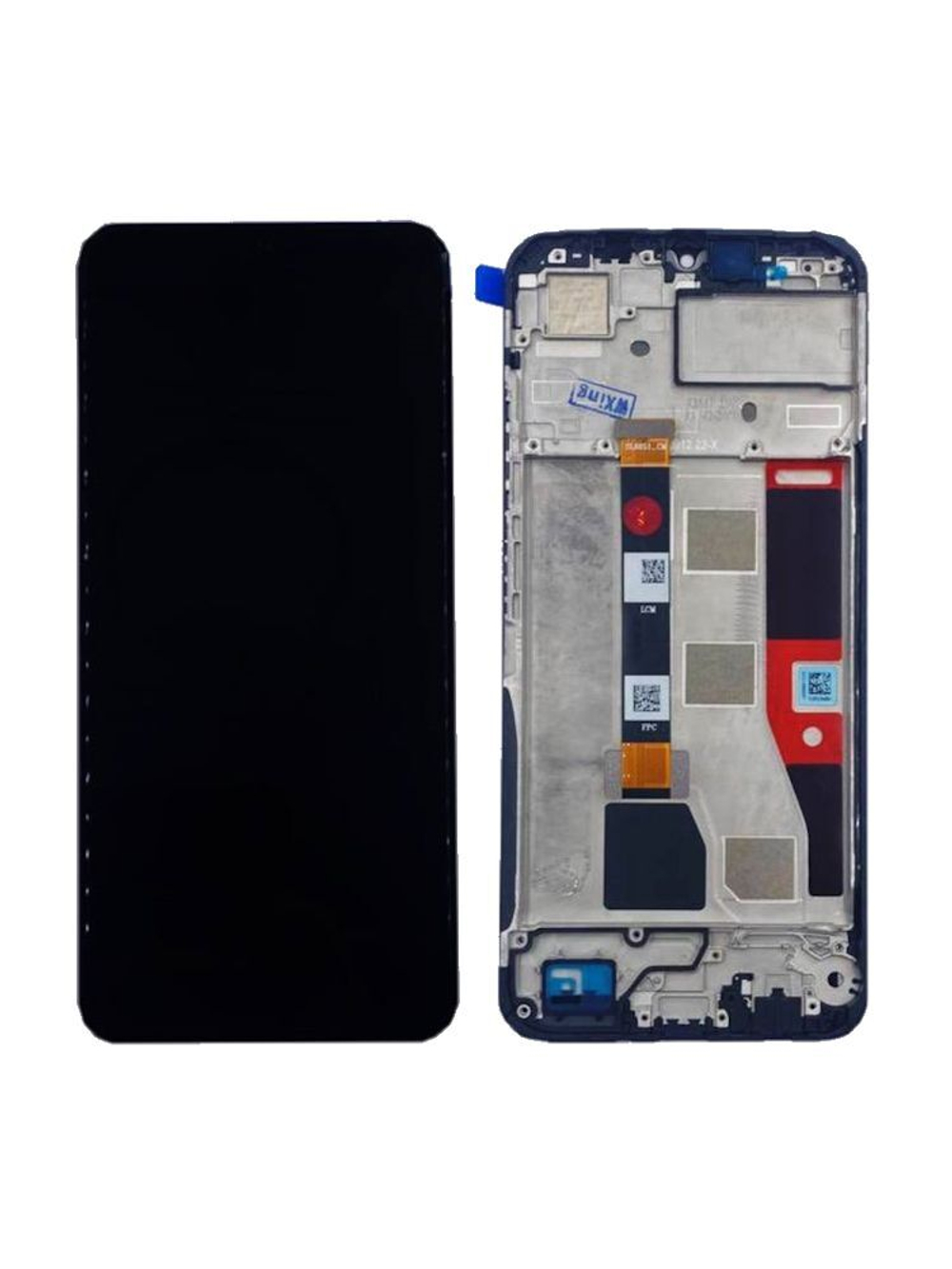 Дисплей для Realme Note 50 (RMX3834) с тачскрином и рамкой Черный - OR