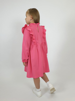 9-80-3 платье для девочки с длинным рукавом Luneva