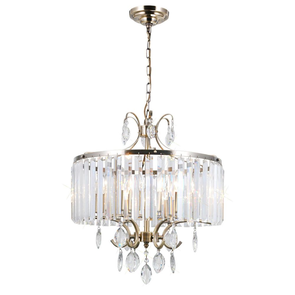 Citilux Инга CL335163 Люстра подвесная хрустальная Бронза