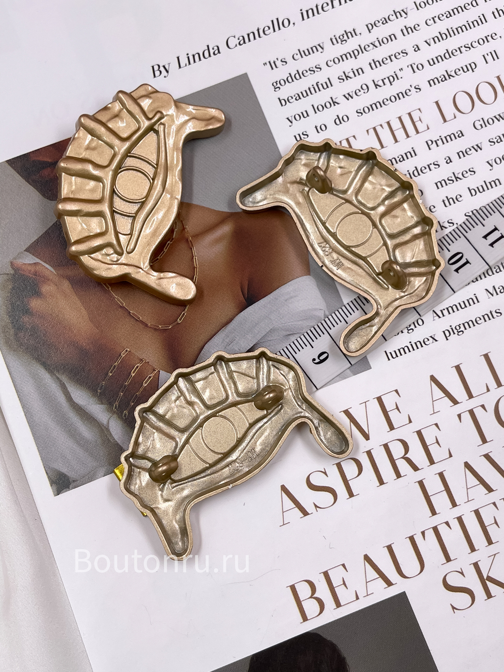 Пуговицы Скиапар. "Глаз" античное золото