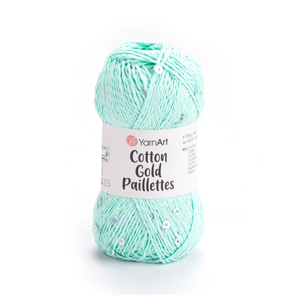 Пряжа YarnArt Cotton Gold Paillettes