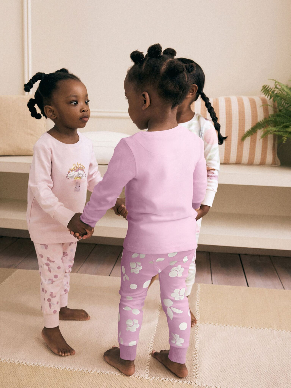 Пижама для девочки Next B70-853, 3 шт., Розовый