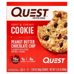 Quest Nutrition, Protein Cookie, арахисовая паста с шоколадной крошкой, 12 печений, 58 г (2,04 унции)