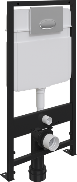 Кнопка смыва для унитаза EWRIKA 0051 пластик, цвет хром