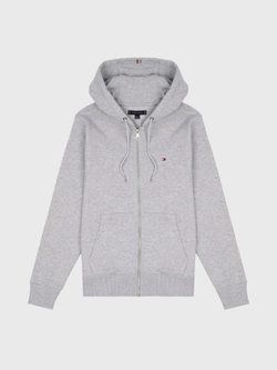Худи на молнии Tommy Hilfiger Solid Zip Hoodie Grey Heather