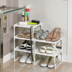 Полка универс, пластик, 29.5х26 см, на пластиковых ножках, бел, Violet, Лофт, 600206