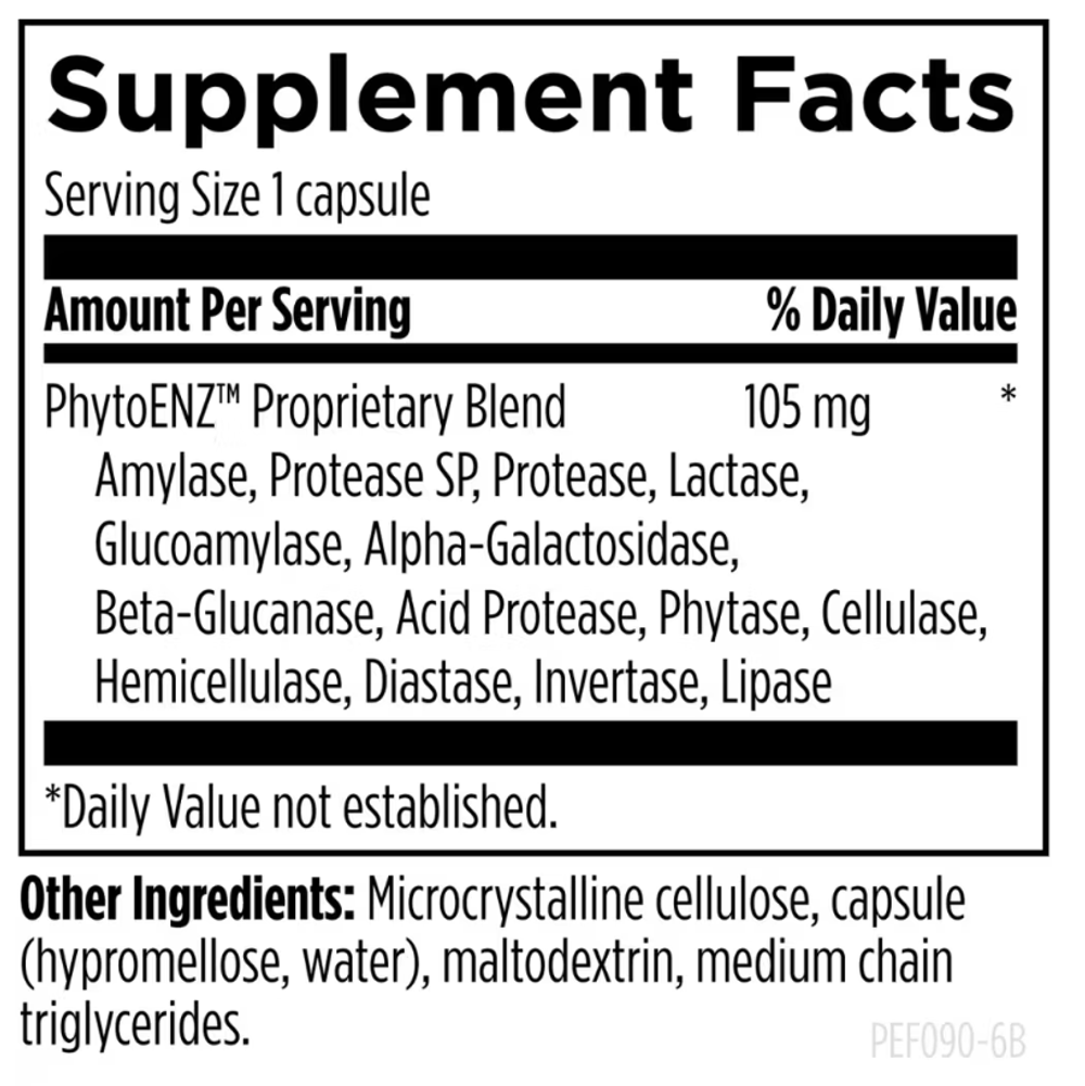 Designs For Health - Plant Enzyme Digestive Formula - 90 capsules