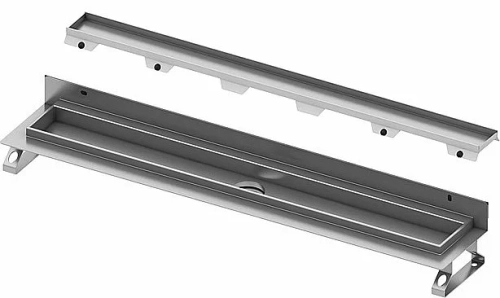 Душевой лоток TECE Drainline plate II 601201 120 пристенный, хром