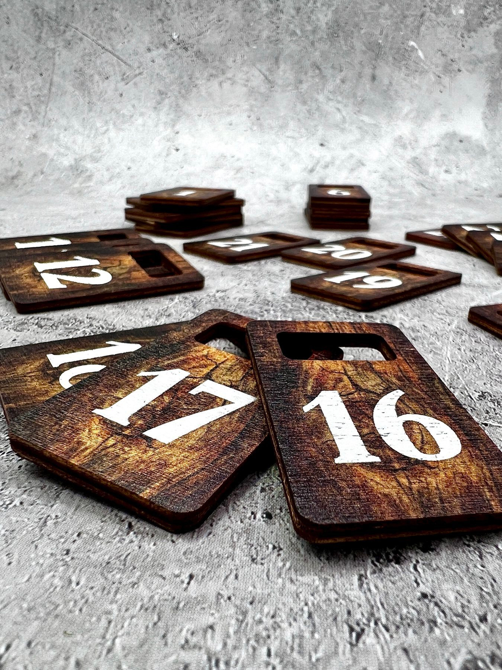 Деревянные Номерки 30х50 (1-25)