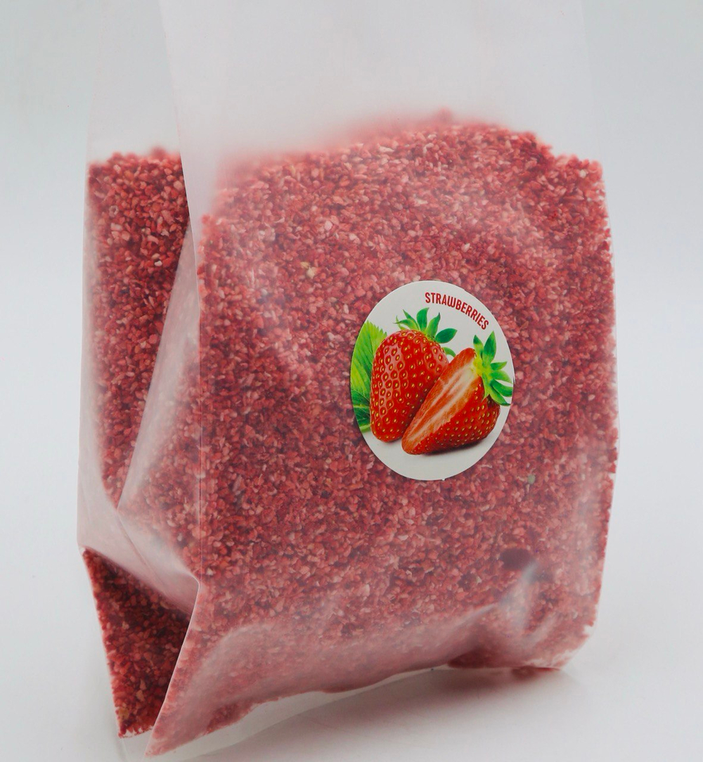 Сублимированная КЛУБНИКА (кусочки 3-4мм), Узбекистан