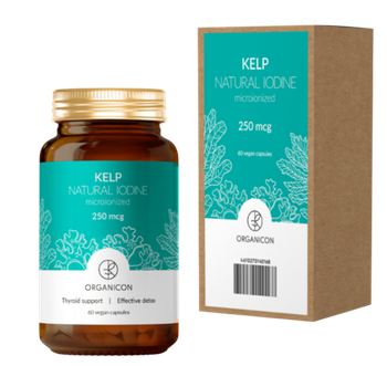 Liposomal Vitamins KELP Natural Iodine 250 mcg 60 veg caps , Келп ,Природная форма йода , Йод