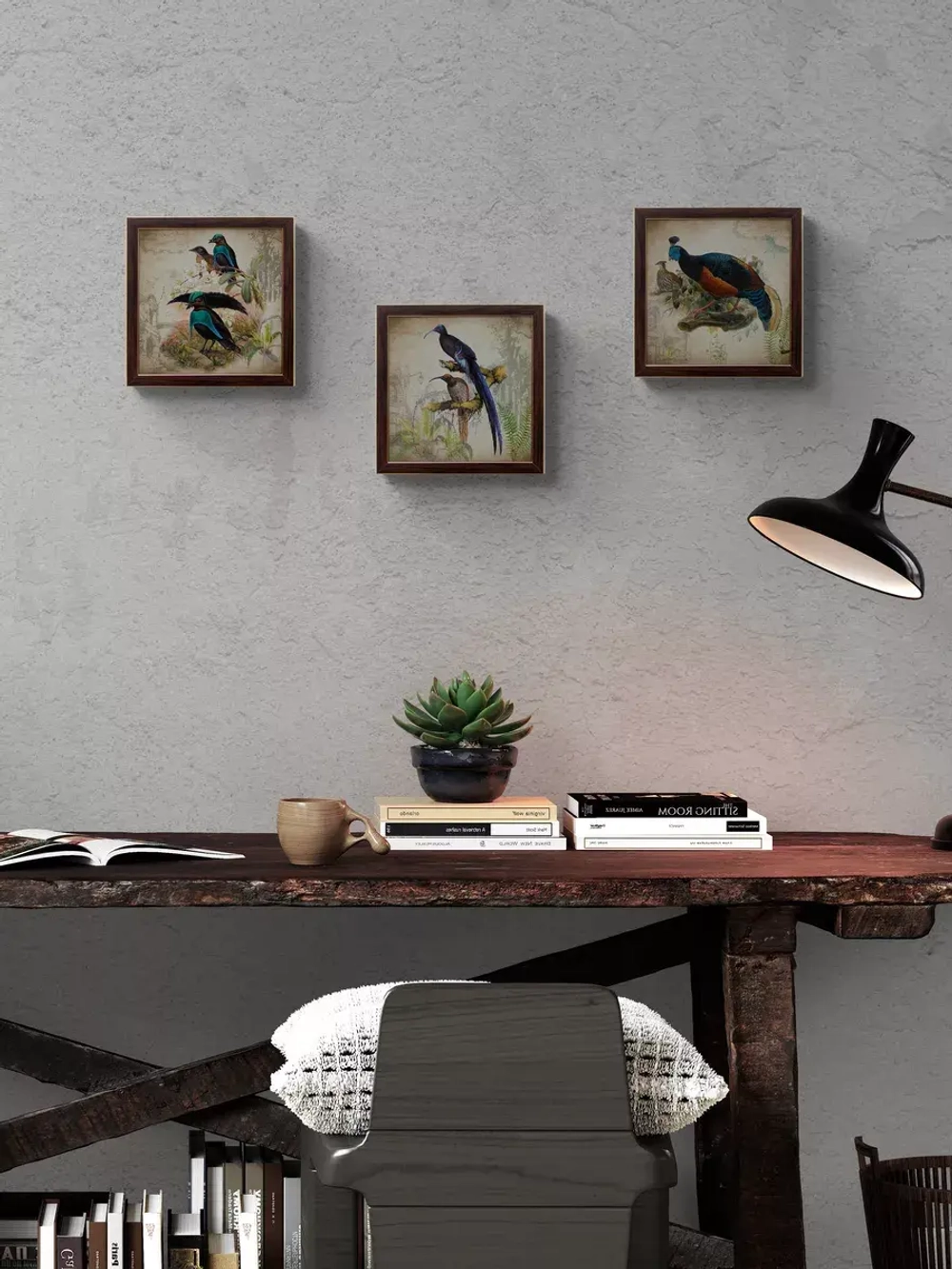 Картина на стену интерьерная на хосте 22,5*22,5 см