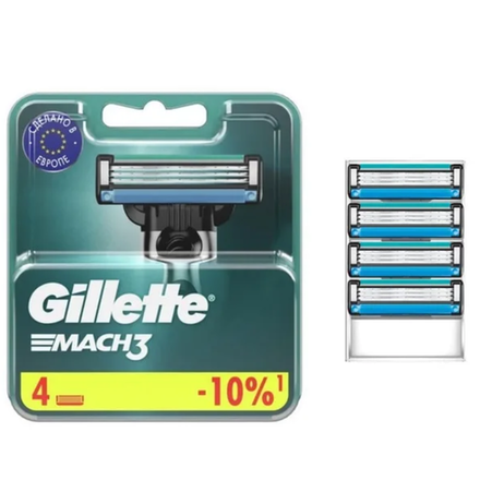 Сменные кассеты Gillette Mach3 4 шт