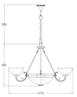 Потолочная люстра Freya Herbert FR2012-PL-09-BZ