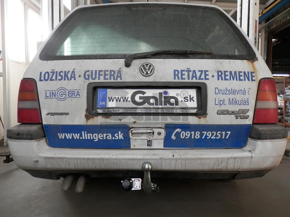 Оцинкованный фаркоп на Volkswagen Golf III универсал 1993-1999 (без электрики), Galia V010A