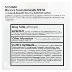 Goongbe, увлажняющий солнцезащитный крем, кушон, мягкое, SPF 50, 14 г (0,49 унции)