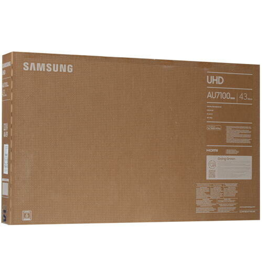 43" Телевизор Samsung UE43AU7100UXCE Ultra HD (4K) LED Smart TV, черный