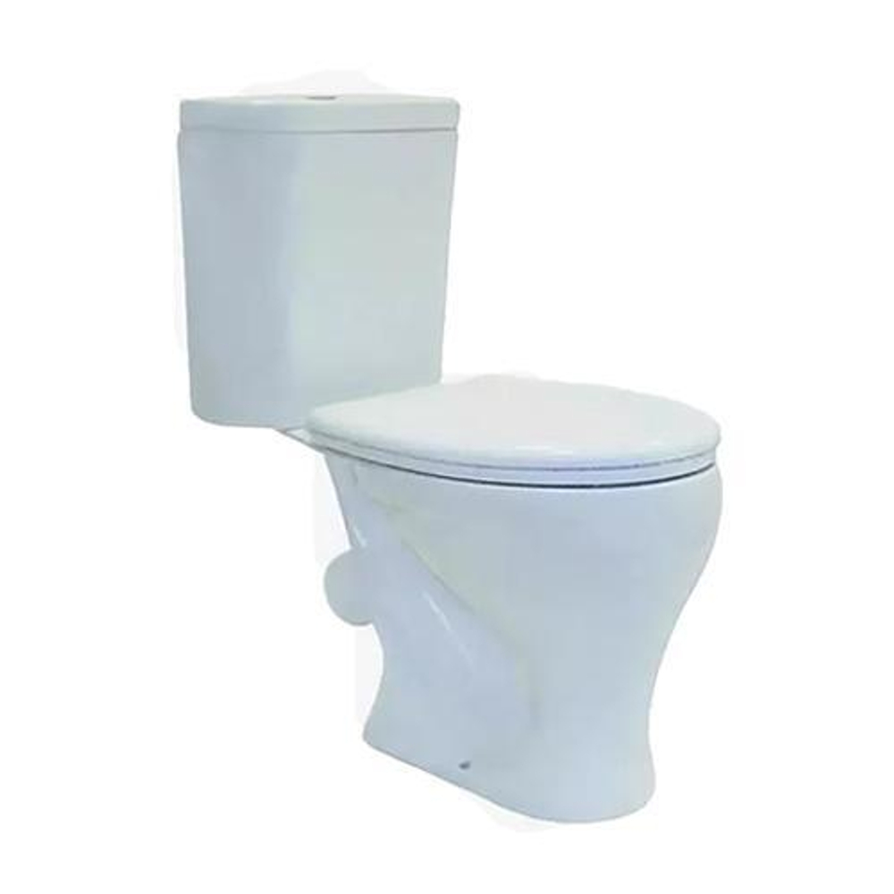 УНИТАЗ-КОМПАКТ ЛУНА 1 БЕЛЫЙ СТАНДАРТ С 1 УРОВНЕВОЙ АРМАТУРОЙ, БОЛТАМИ КРЕПЛЕНИЯ И СИДЕНЬЕМ