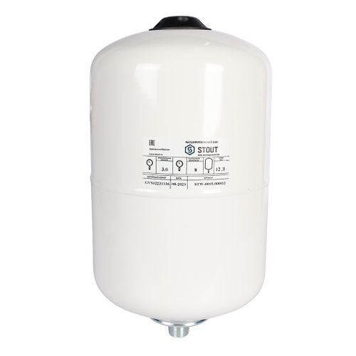 Расширительный бак Stout 12 для ГВС белый вертикальный (STW-0015-000012)