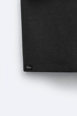 ZARA ФУТБОЛКА СВОБОДНОГО КРОЯ, АНТРАЦИТОВО-СЕРЫЙ